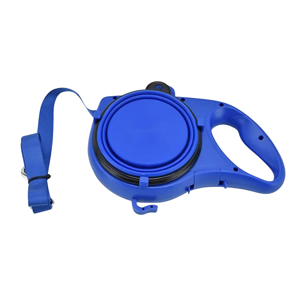 3-in-1 Drinkfles Hondenriem Met Ingebouwde Drinkfles, Kom & Poepzakjeshouder