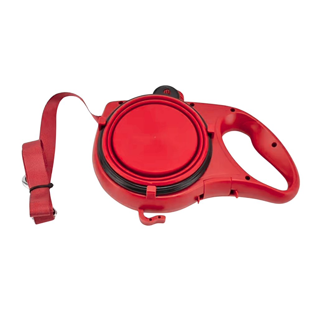 3-in-1 Drinkfles Hondenriem Met Ingebouwde Drinkfles, Kom & Poepzakjeshouder