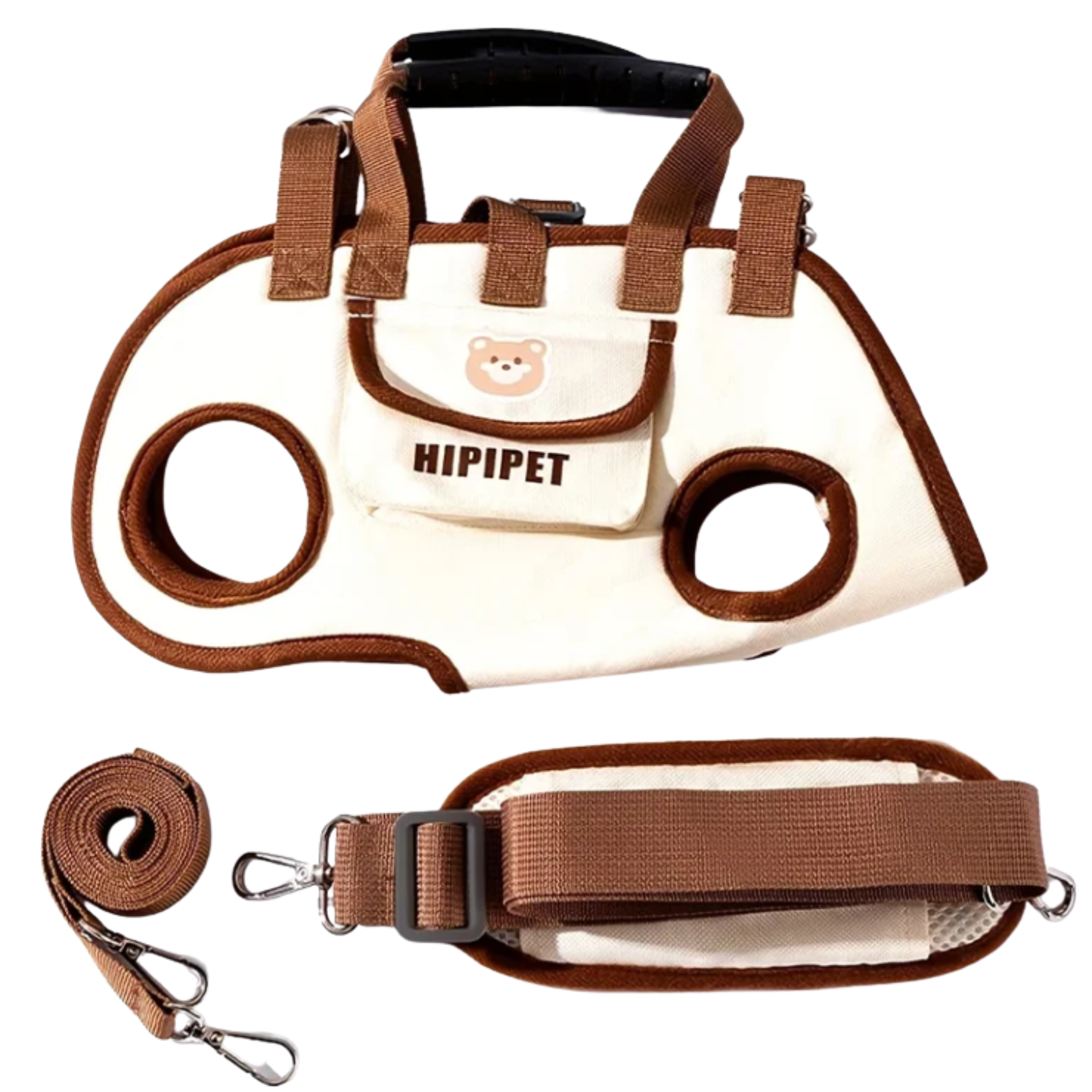 Ademende Draagtas voor Kleine Honden en Middelgrote Katten | Verstelbare